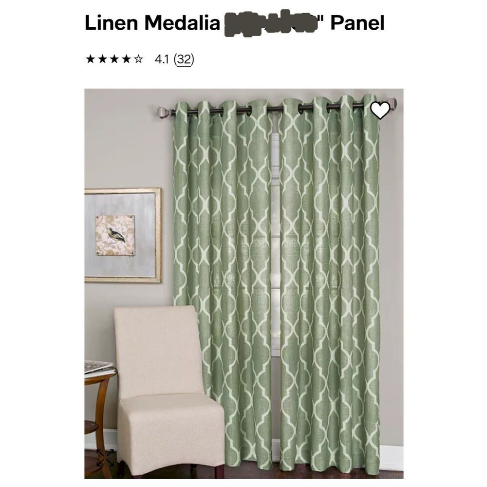 Linen Curtains, set of 2